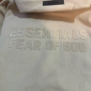 Essentials Sand Pullover Hoodie with Hang Tag